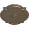 Ekena Millwork Waltz Ceiling Medallion (Fits Canopies up to 4 1/2"), 21 1/4"W x 17 3/8"H x 1"P, Warm Silver CM21WAWSS - alternate 4